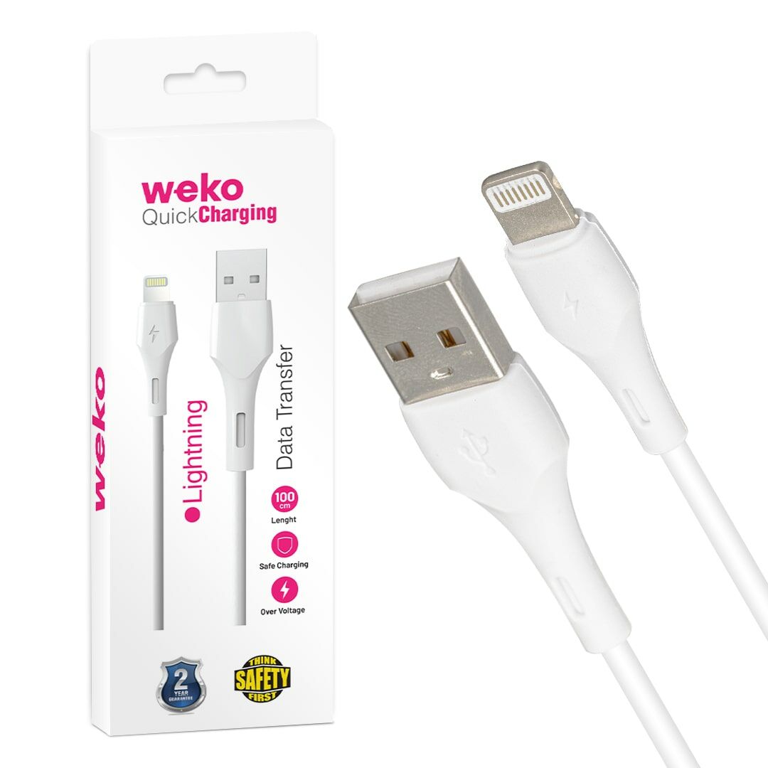 Weko WK-22019 USB To Lightning Telefon Şarj İphone İçin 1 Metre
