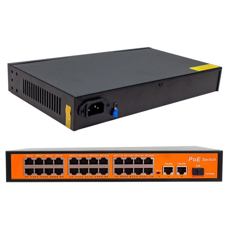 Powermaster POE24+2 300 Watt 10 100 1000 MBPS Poe Ethernet Gigabit Switch 24 Port Kolay Kurulum