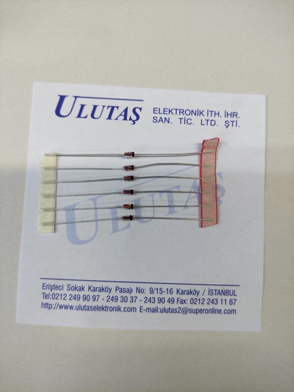 10 ADET - BZX55C8V2 DO-35 8.2V 500MW ZENER DİYOT