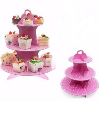 STAND 3 KATLI KARTON PEMBE PUANLI