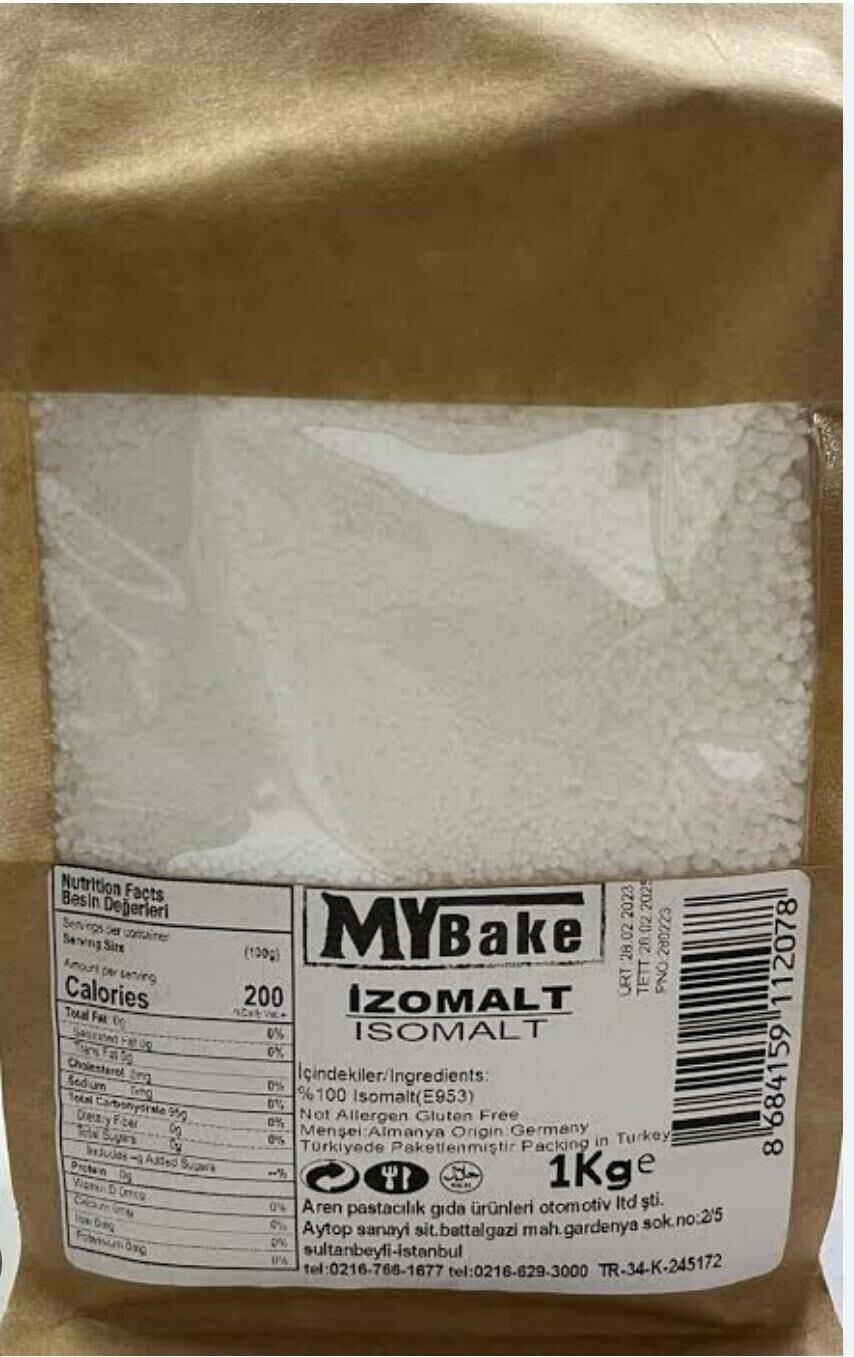 TOZ İZOMALT ŞEKER MY BAKE 1 KG