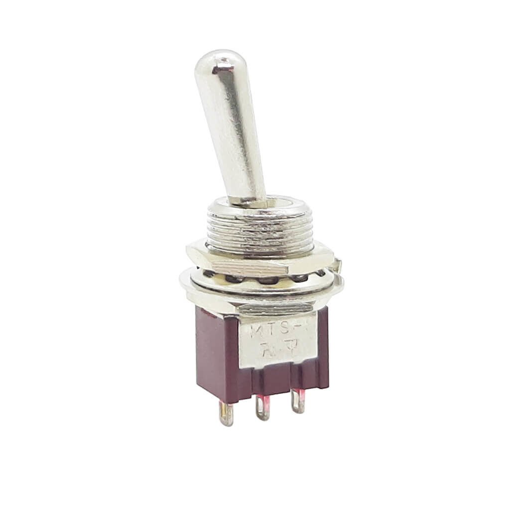 KE-102L1-RED TOGGLE SWITCH ON-ON 3P-3A-220V (MTS-102L1-R)