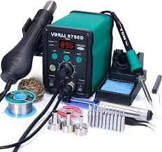 YIHUA 8786D 2in1 soldering iron hot air rework station