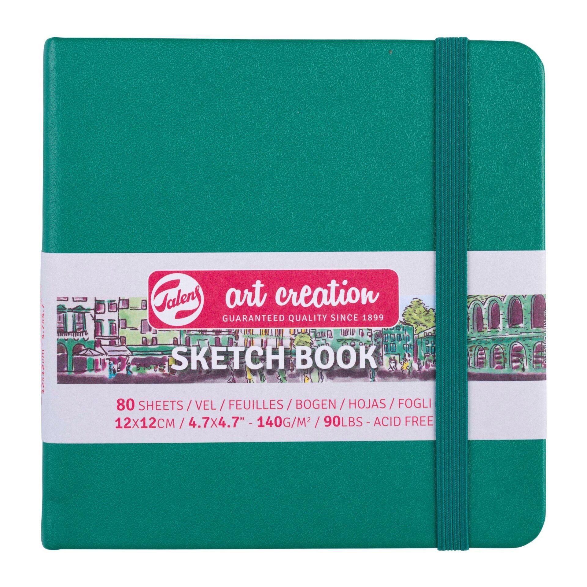 SKETCH BOOK FOREST GREEN 12X12