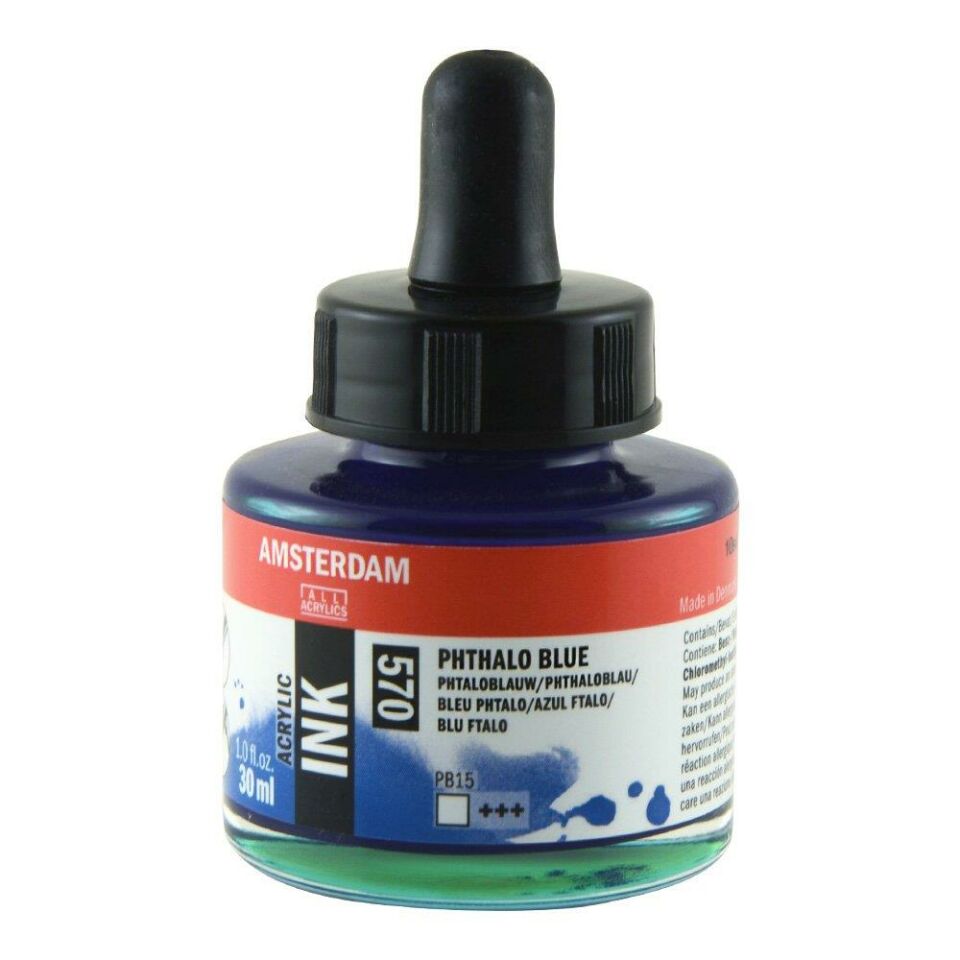 AMSTERDAM AAC INK 30ML PHTH.BLUE