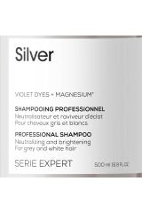 L'oreal Professionnel Serie Expert Silver Çok Açık Sarı Gri ve Beyaz Saçlar İçin Renk Dengeleyici Mor Şampuanı 500 ml