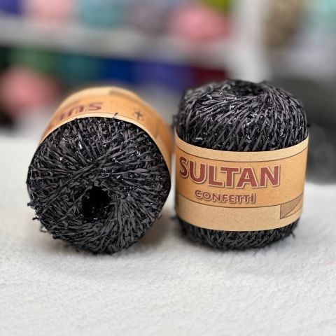 Sultan Confetti Siyah-Siyah 302