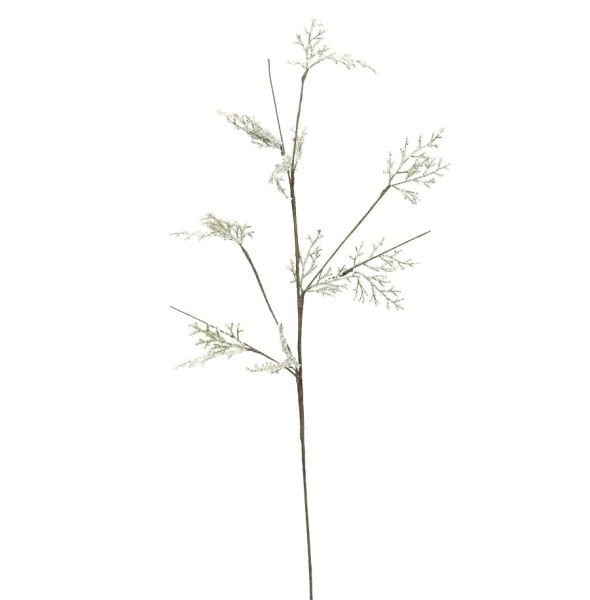 Simli Yapay Çiçek Garland Yaprak Gümüş 75cm