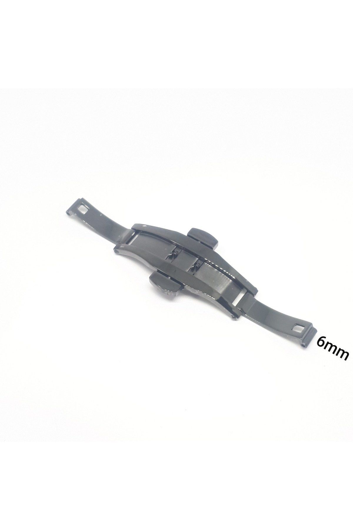 Emporio Armani Tissot Saat Uyumlu Metal Kordon Kelebek Basmalı Kilit Siyah - 6mm