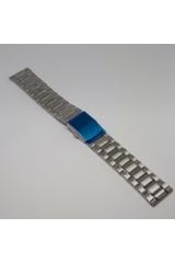 Unisex Beyaz Çelik Metal Saat Kordonu 12mm