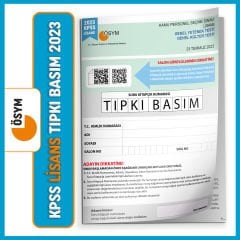 2023 KPSS Lisans GY-GK ÖSYM Çıkmış Soru Tıpkı Basım Türkiye Geneli D.Çözümlü Deneme Sınavı Kitapçığı