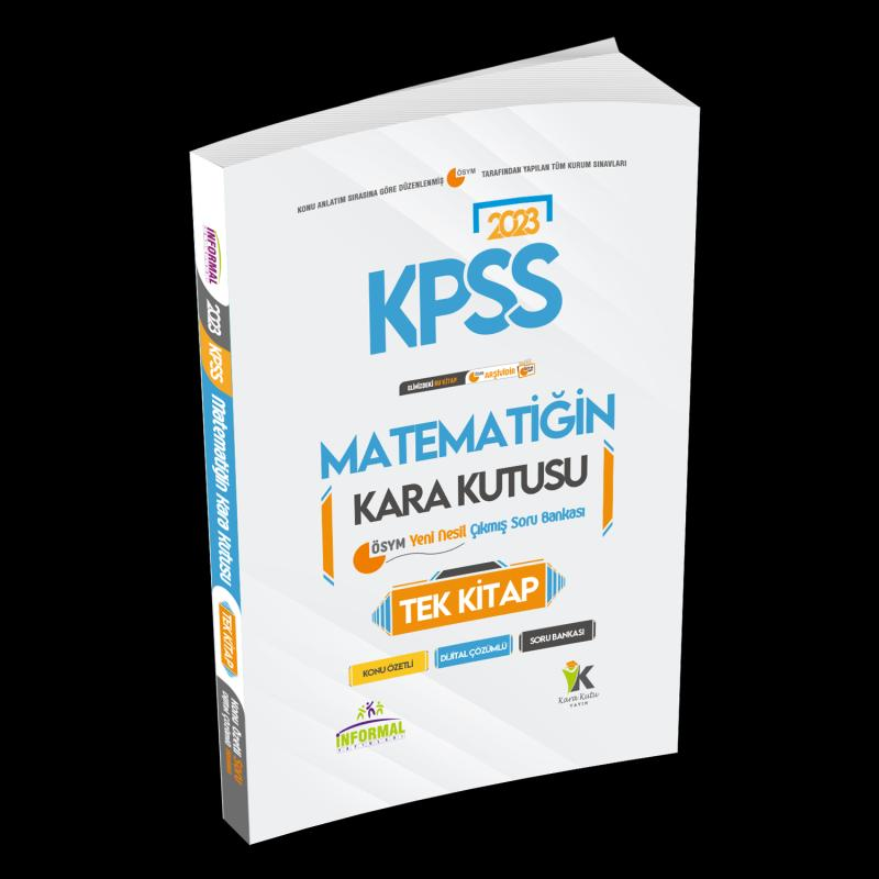 KPSS Matematiğin Kara Kutusu TEK KİTAP Dijital Çözümlü Konu Özetli ÖSYM Çıkmış Soru Bankası