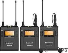 Saramonic UwMic9S Kit 2 (RX)+(TX+TX) Kablosuz Yaka Mikrofonu