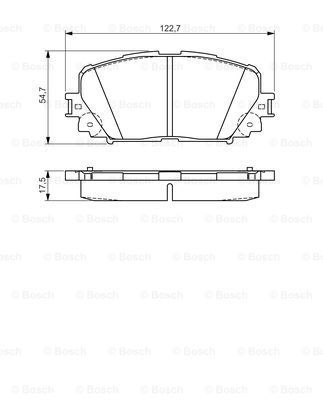 Toyota Yaris 1.3 2011-2014 Bosch Ön Balata