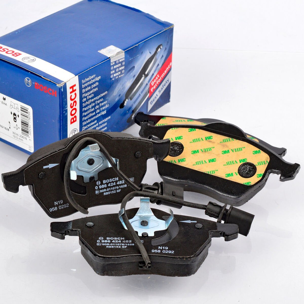 Audi A6 1.8T 1998-2001 Bosch Ön Balata WVA20676