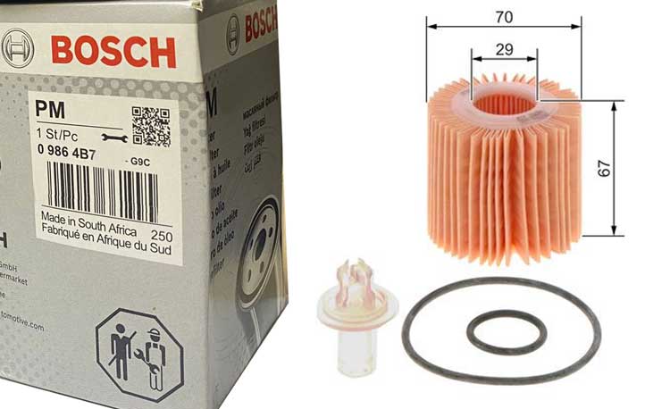 Toyota Auris 1.4D4D 2008-2016 Bosch Yağ Filtresi NETPARB7015