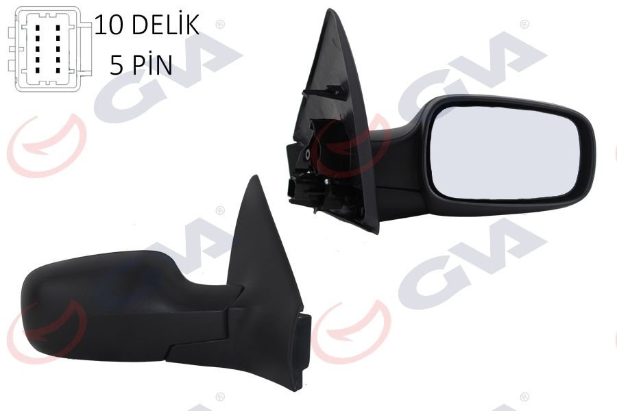 GVA RENAULT Megane 2 Sağ Ayna 5 Fiş 2004 ve sonrası araçlara