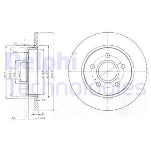 Mazda 3 1.6D 2010-2013 Delphi Arka Disk 2 Adet