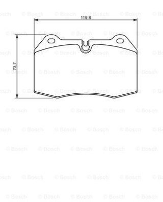 BMW 7 E38 735i iL 3.5 1994-2002 Bosch Ön Balata