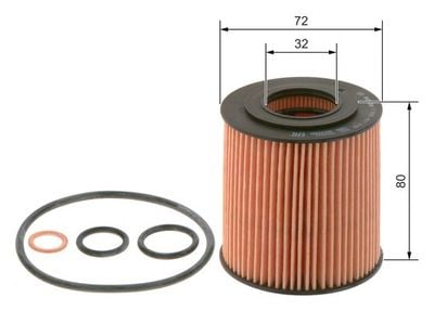 BMW 1 E87 118i 2.0 2007-2011 Bosch Yağ Filtresi NETPAR4B7018