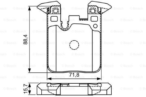 BMW 4 F32 418i 1.5 2016-2020 Bosch Arka Balata WVA25029