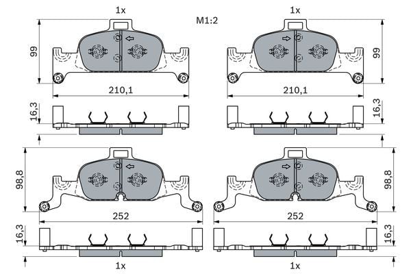 Audi A4 45TFSI 2.0 2020-2023 Bosch Ön Balata