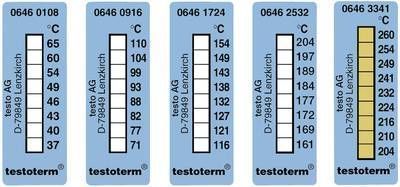 Testoterm Sıcaklık Etiketi (+204 … +260 °C)