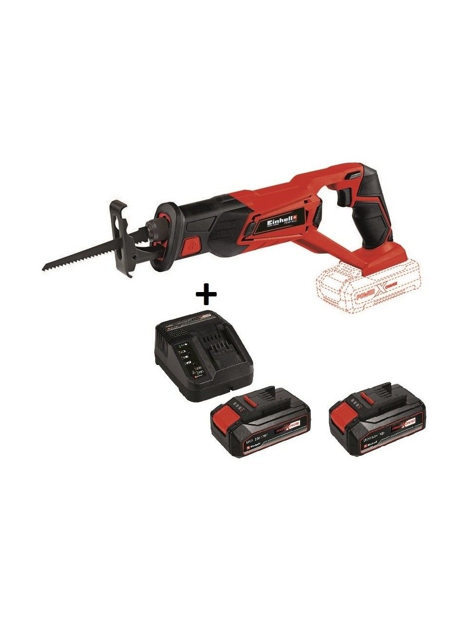 Einhell Akülü Kılıç Testere Te-Ap 18 Li Kit + 18V 2*2.5 Ah Starter Kit