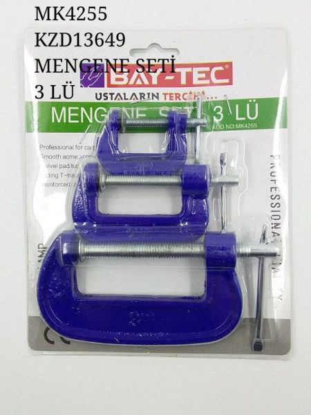 Bay-Tec Mengene Seti 3Lü / Mk4255