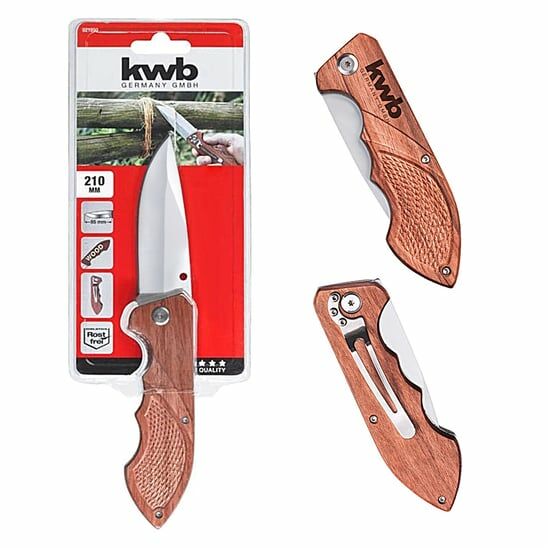 Kwb Katlanır Avcı Bıçağı Kemer Klipsli 160mm 49021990