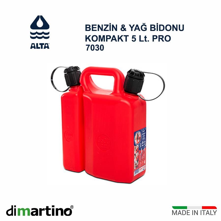 Dimartino Pro Benzin ve Yağ Bidonu 5 Lt 7030