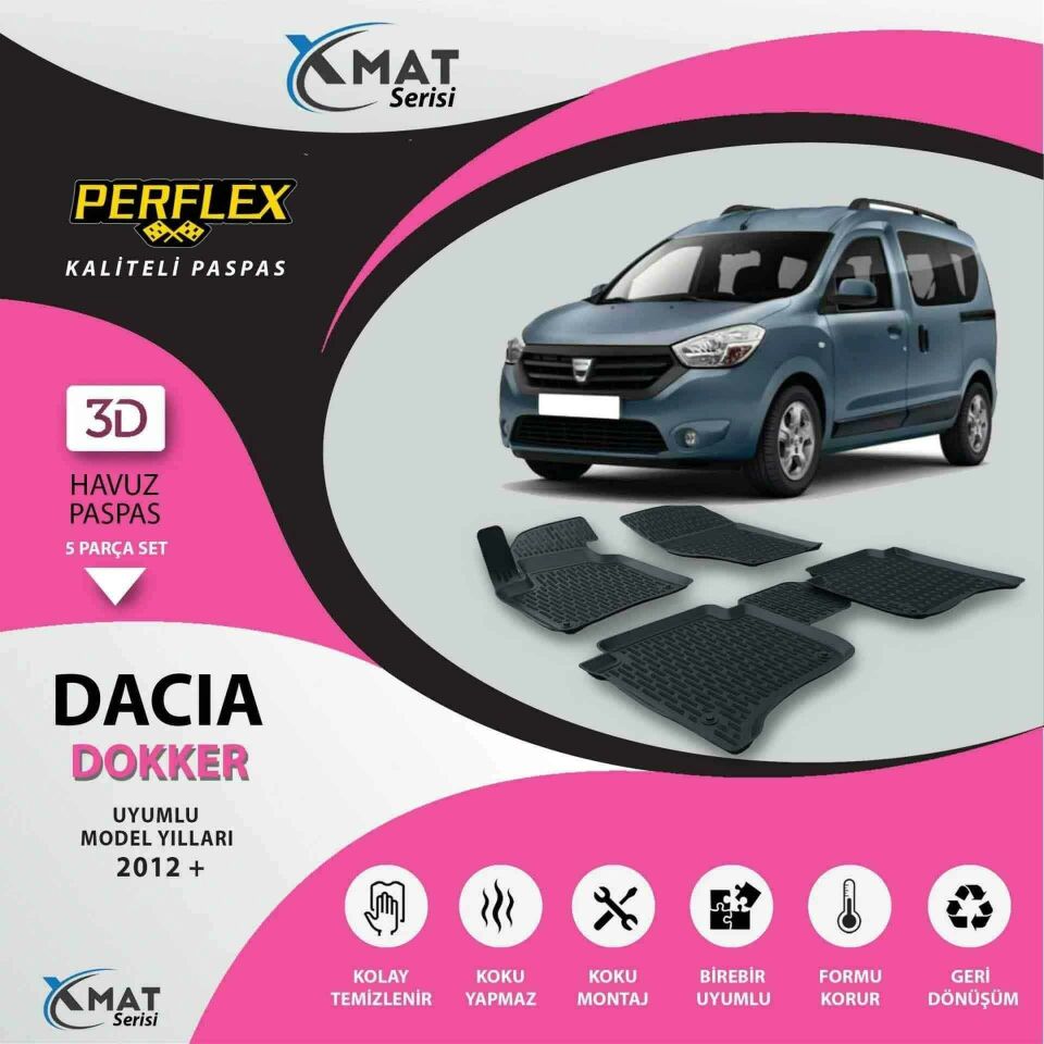 Perflex Paspas 3D Havuzlu X-Mat Dokker 2012+