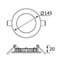 LD469 Slim Yuvarlak LED Panel 9W (3000K)(5 ADET)