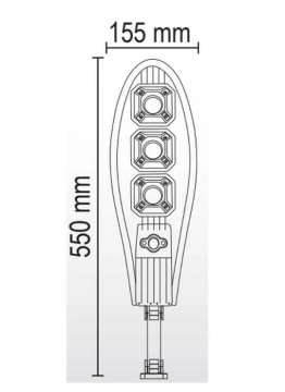 90W SOLAR SOKAK ARMATÜRÜ 6500K