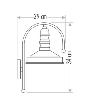 DEKORATİF APLİK (SİYAH+29 cm)