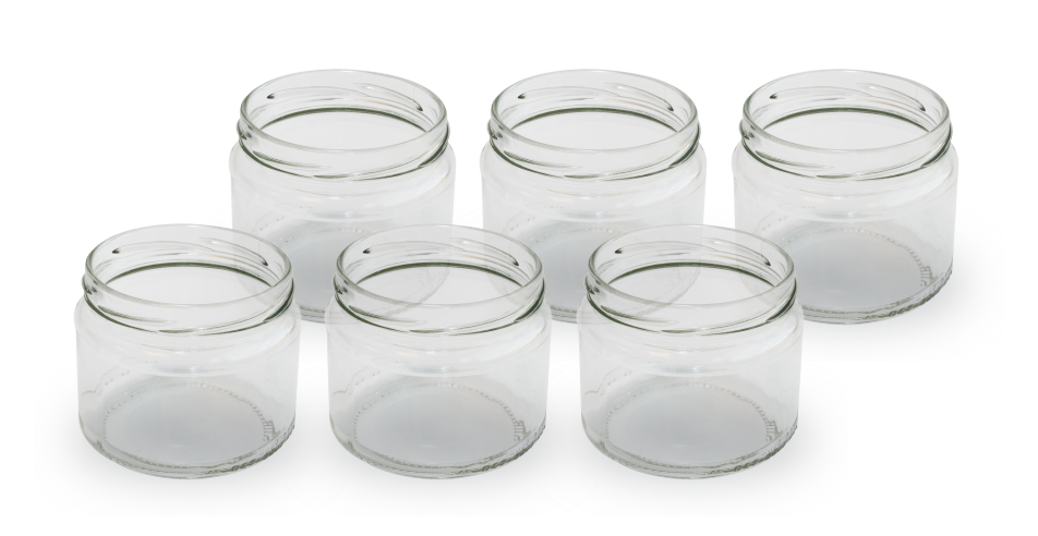 Cam Kavanoz - 6 Adet (330 ml)