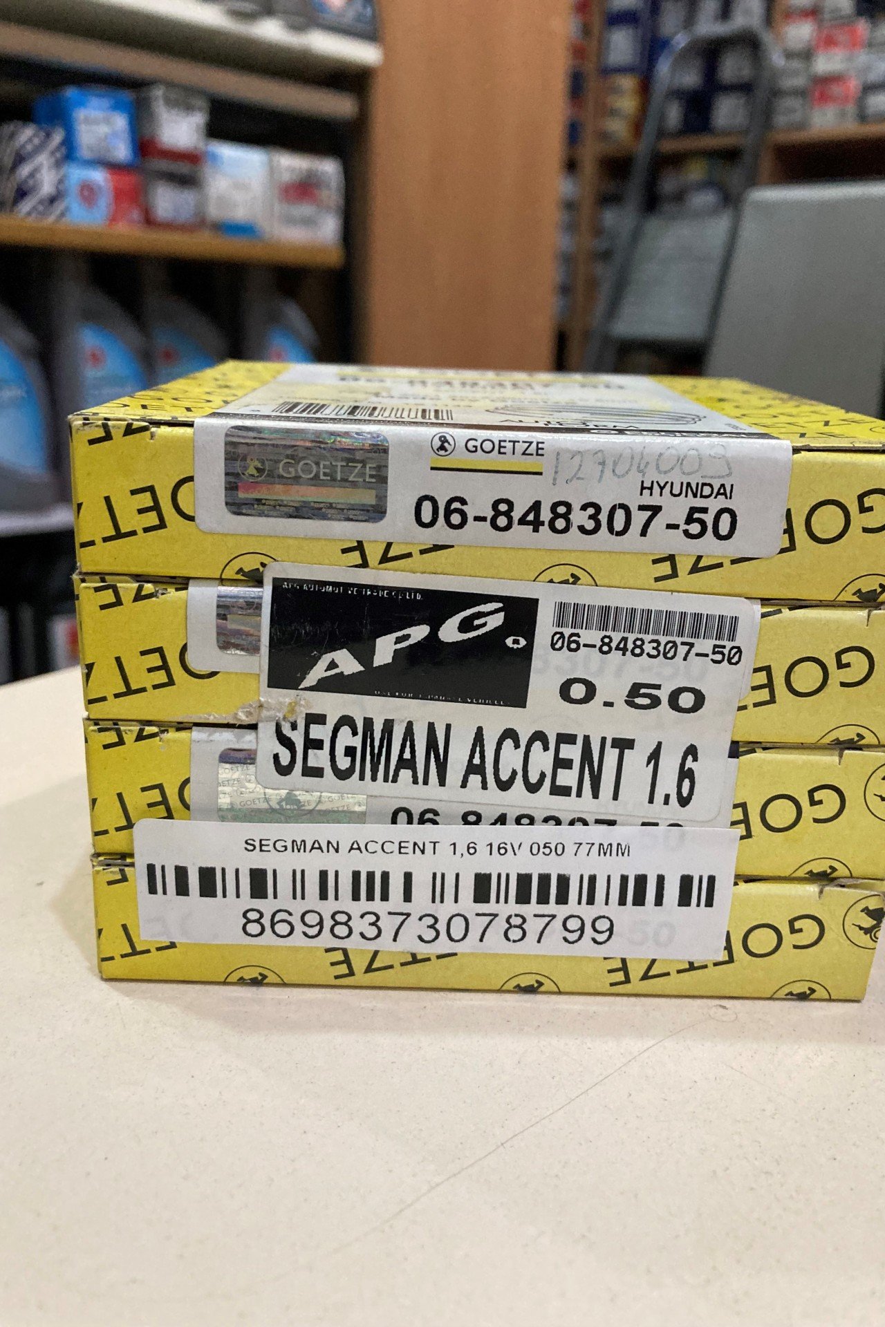 Segman Hyundaı Accent 1,6 0,50 77MM Goetze 4ADET(1TAKIM)