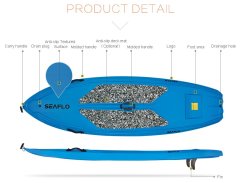 Seaflo Sup Board / Surf Tahtası 91x290x21 cm Kırmızı