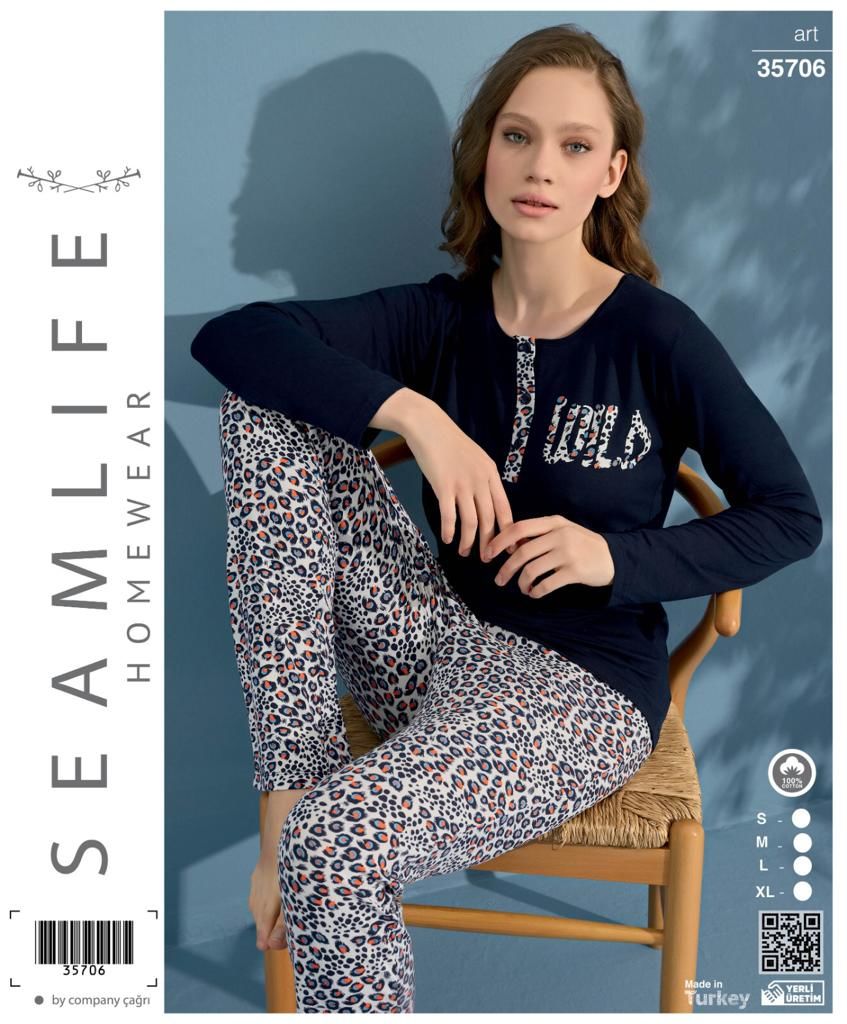 Seamlife Kadın Uzun Kol Pijama Takımı