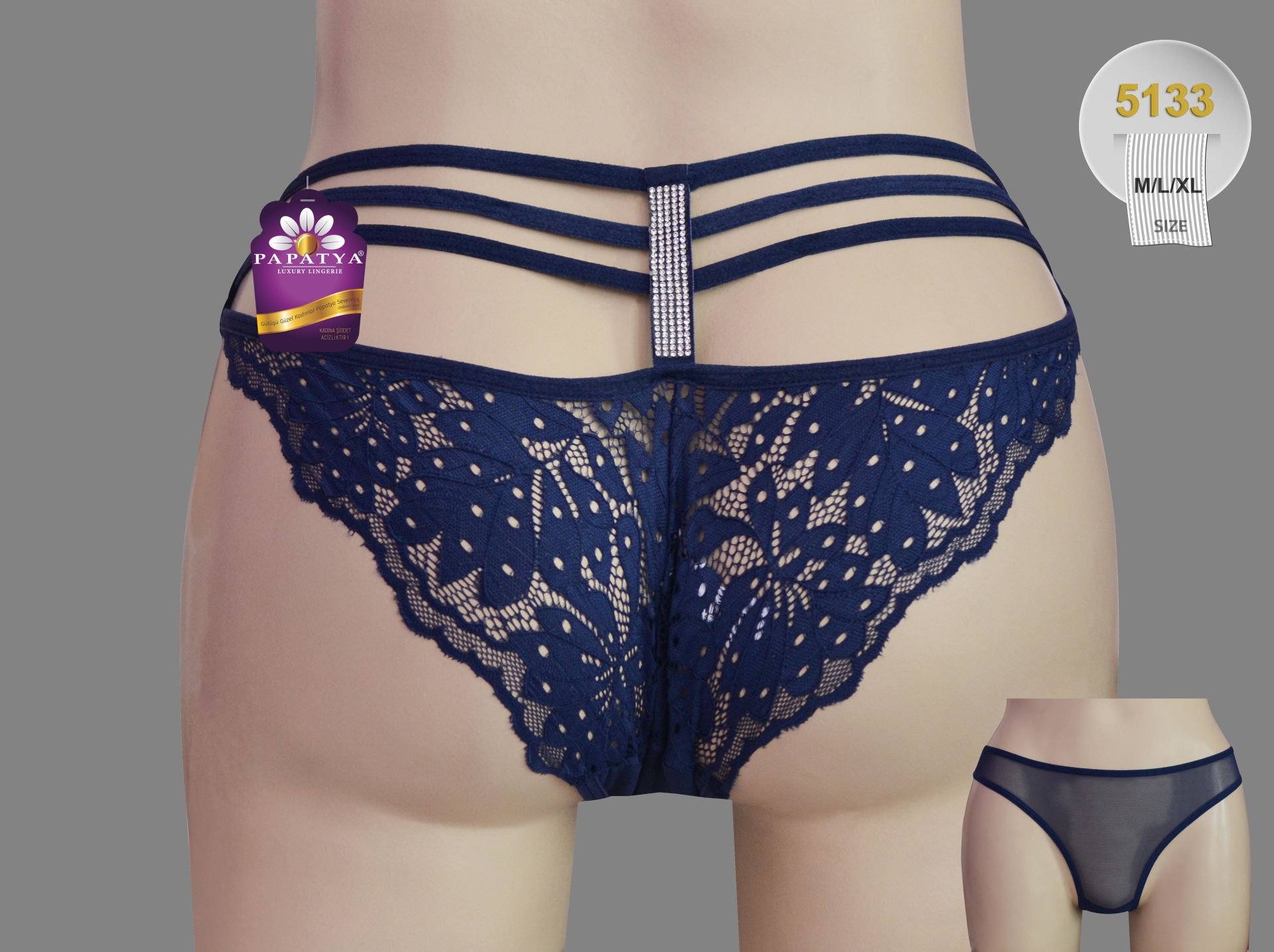 Papatya 5133 Bayan Önü Tül Bikini