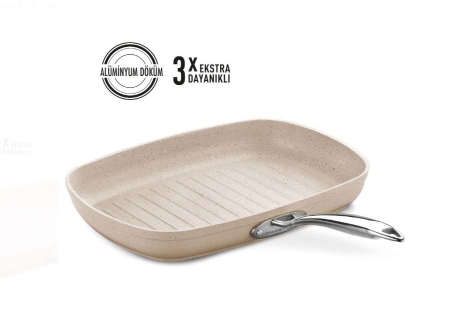 Korkmaz A1269 Granita Dikdörtgen 35 cm Grill Tava