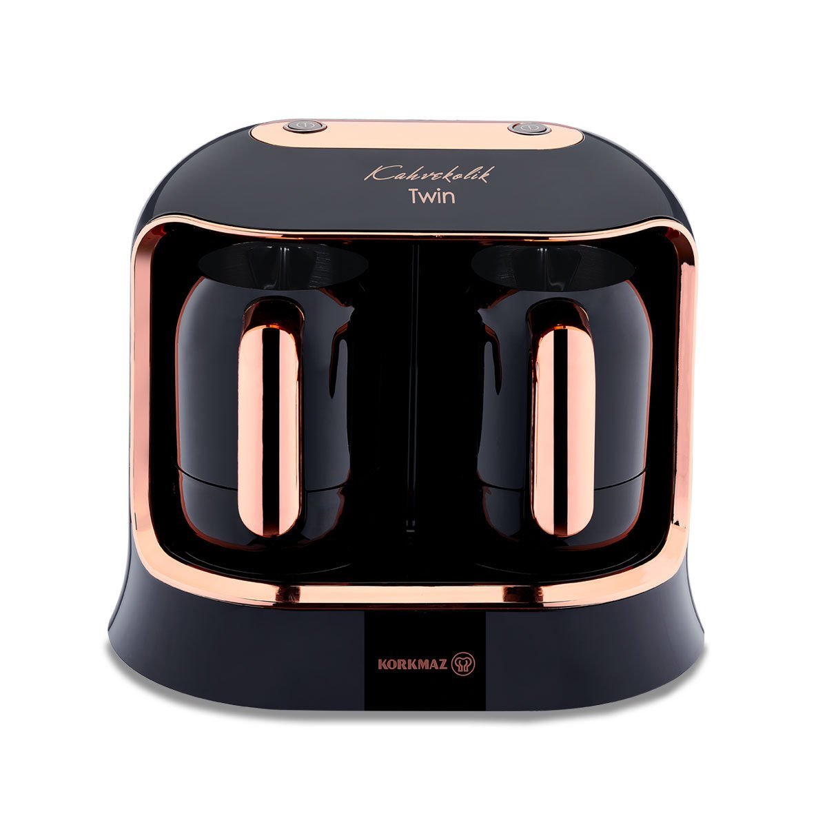 Korkmaz A861-04 Kahvekolik Deluxe Twin Siyah/Rosagold Kahve Makinesi
