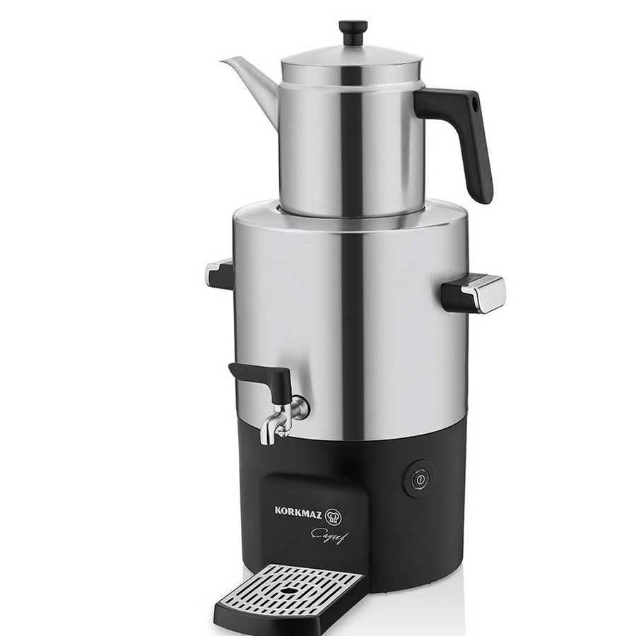 Korkmaz A841 Çayşef Inox/Satin 2000 W Çelik Semaver