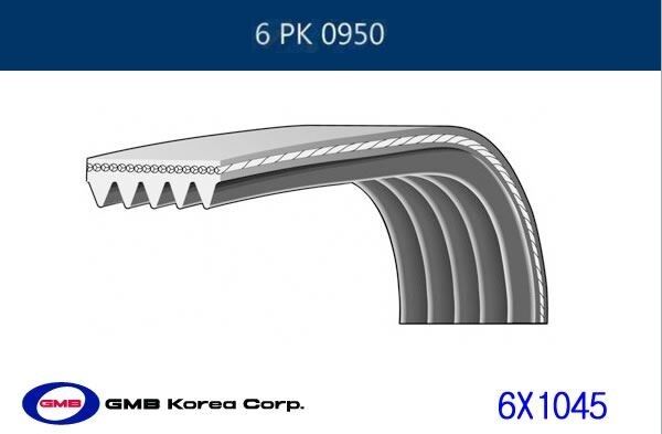 ALTERNATÖR KAYIŞI 6PK950