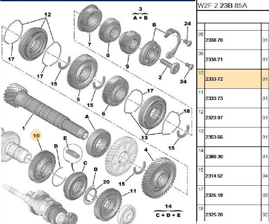 5.VİTES DİŞLİ 49*33 DİŞ PEUGEOT BOXER 3