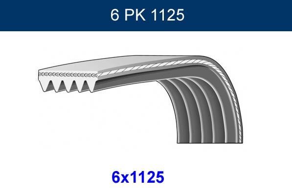 ALTERNATÖR KAYIŞI 6PK1125