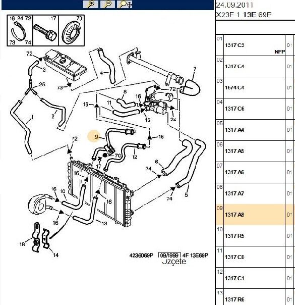 YAĞ SOĞUTUCU BORUSU PEUGEOT BOXER 1