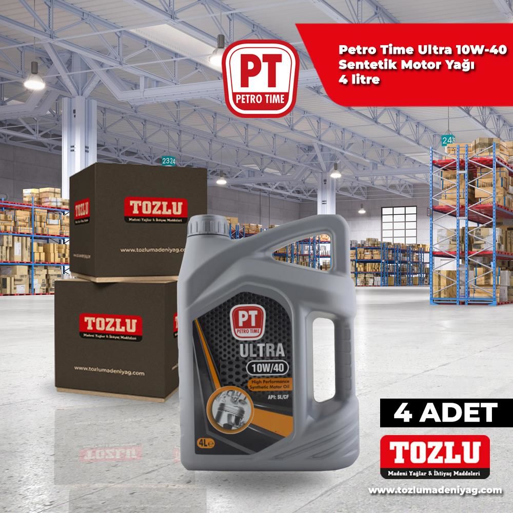 Petro Time 10W-40 Ultra Motor Yağı 4 Adet