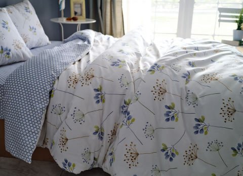 Easy Cotton Nevresim Takımı Flourish Çift King Size - Krem