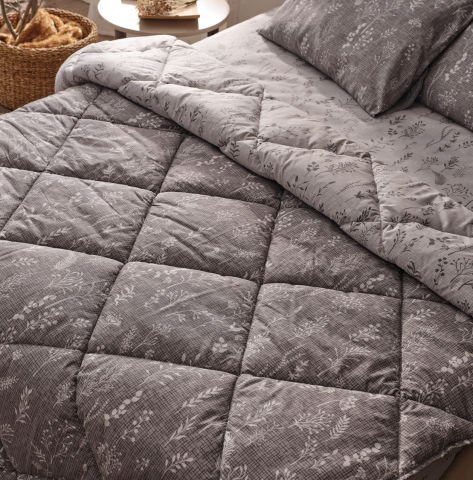 Easy Cotton Comforter Set Sereal Çift Kişilik - Kahve